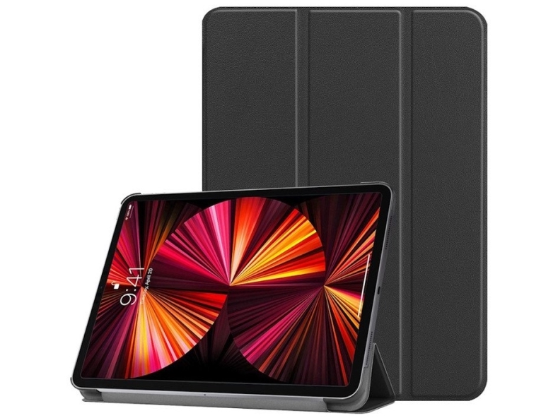 Ilike Tri-Fold Eco-Leder Cover Mit Standfunktion Für Galaxy Tab A8 8.0 (T290/T295) | 2019 | Schwarz