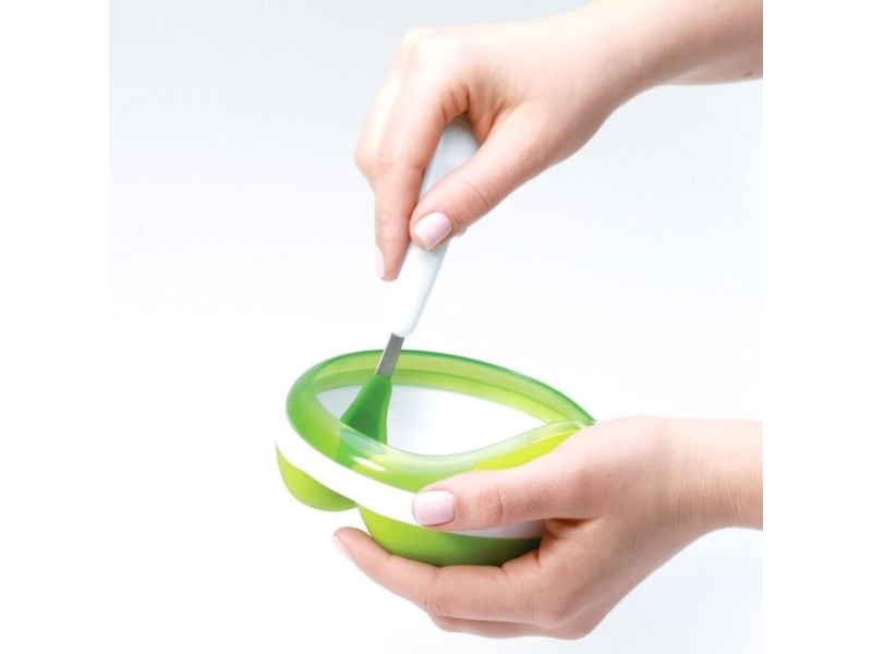 Oxo OXO OXO jaettu kulho kannella vaaleanpunainen