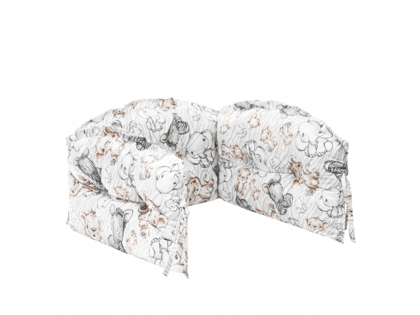 Aptel Hobby Kids Spjälsängsskydd med zebra och lejon 160x30 cm | Baby & barn - Sömntid - Babysängstång | GameStuff