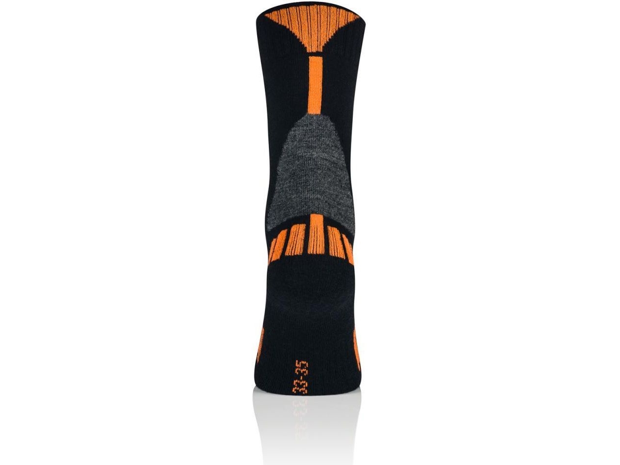 Brubeck Ski Force Børnestrømper Grå-Orange R. 30-32 (Bsk001/J)