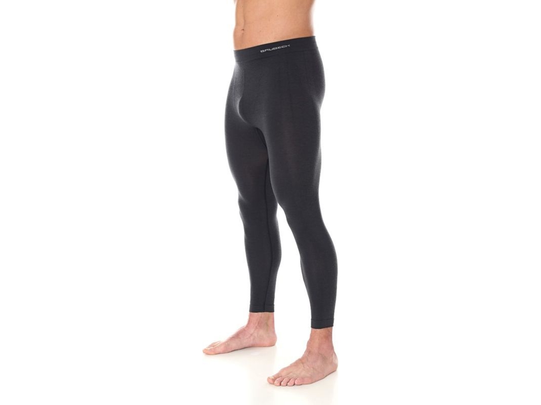 Brubeck Comfort uldleggings til mænd i graphite r. S (LE10930)