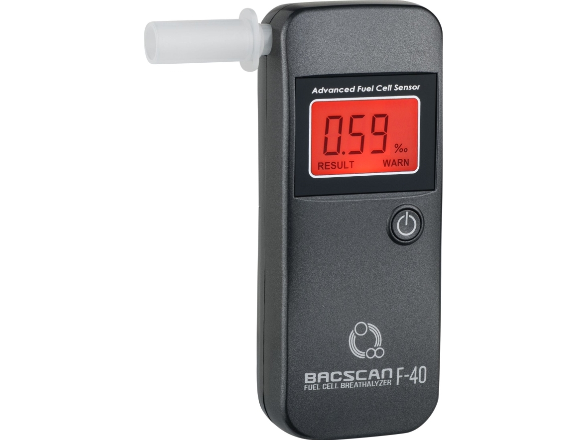 BACscan F-40 alkoholmeter 0 - 4% Grå | Bilvård & Biltillbehör - Säkerhetsutrustning för Bilen - Alkoholtester | GameStuff