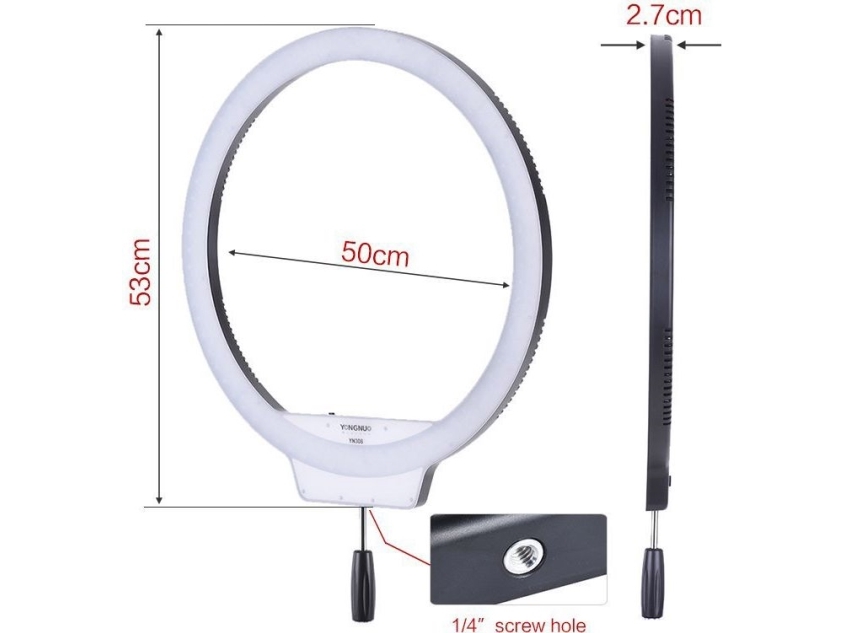 Yongnuo Led-Ringlys Yn308 - Wb (3200 K - 5500 K)
