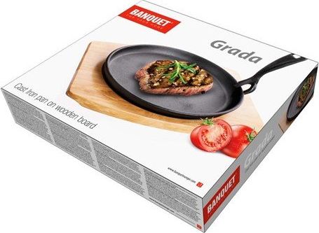 Pan Banquet Stegepande I Støbejern Grada Med Bakke