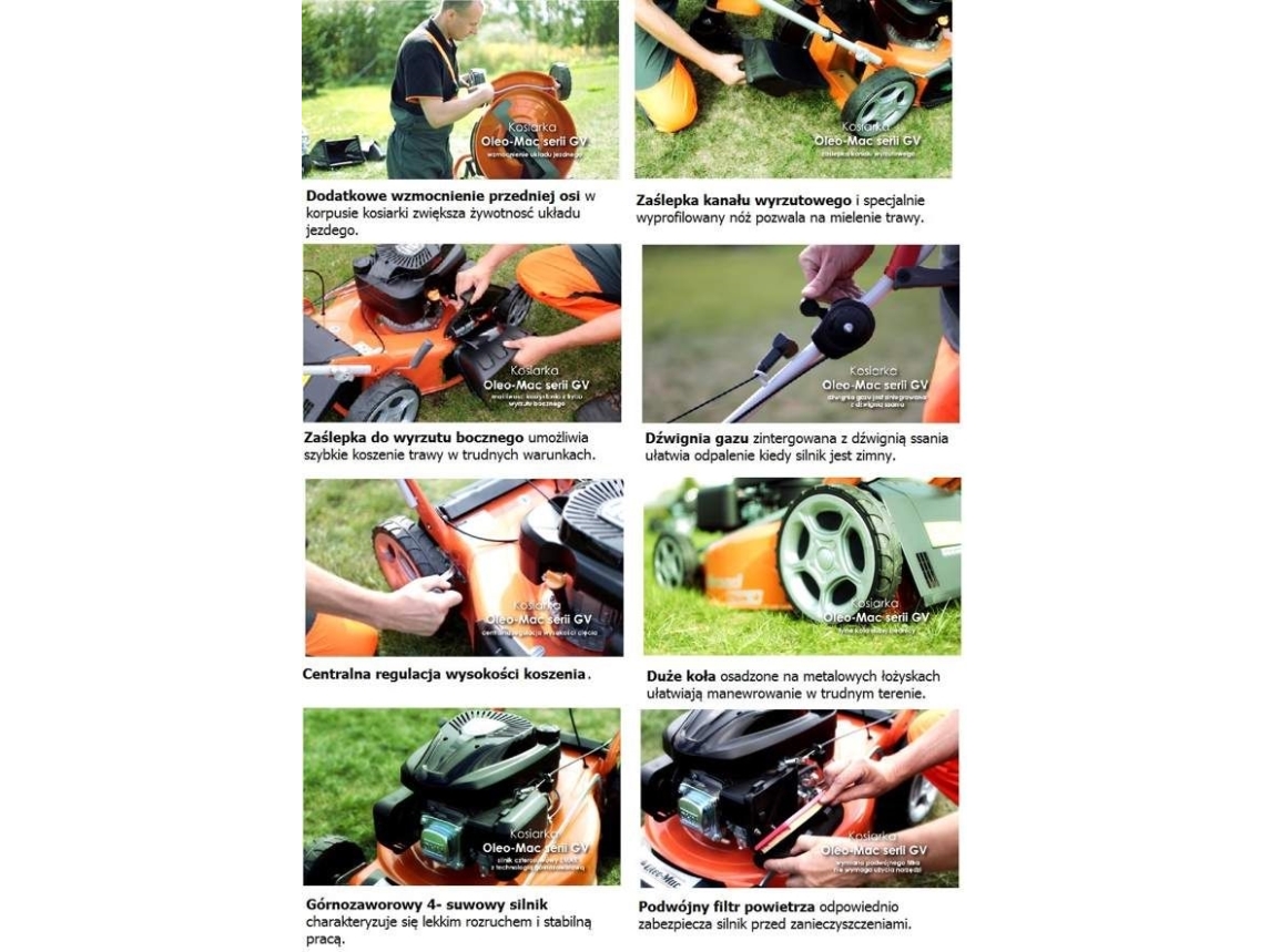 OLEO-MAC benzininė savaeigė vejapjovė GV 48 TK ALLROAD 4 E, 46cm