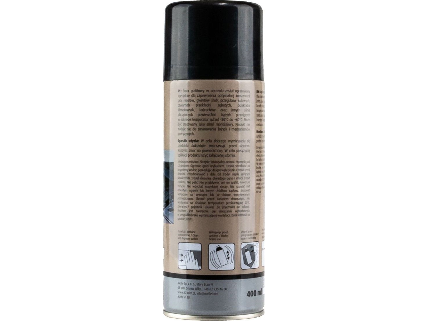 K2 K2-SMAR GRAPHITE 400ML SPRAY TIL KON