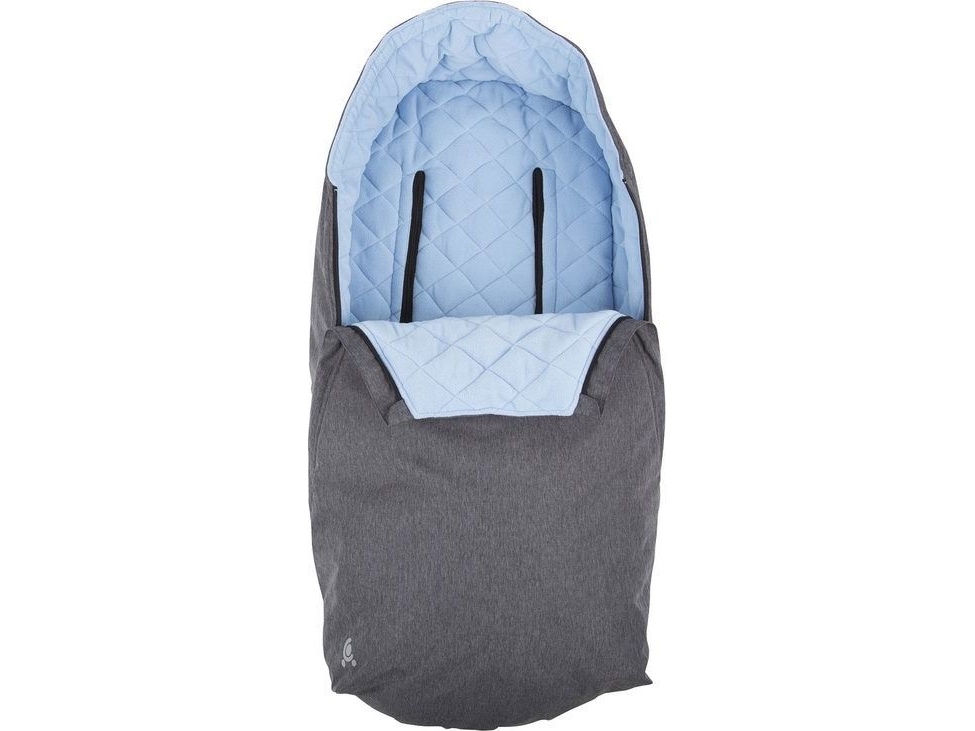 CuddleCo Comfi-Extreme vandeniui atsparus miegmaišis - pilkas melanžas / mėlynas