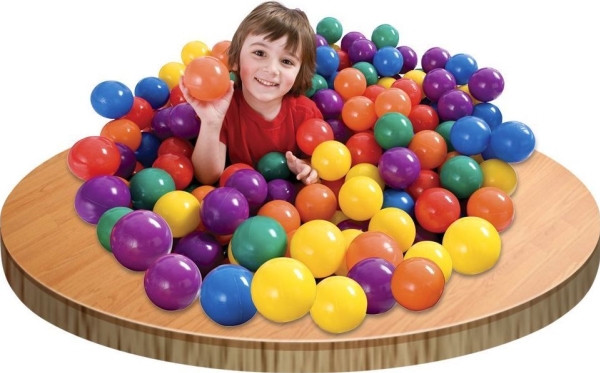 INTEX Fun Ballz, 100 Pcs, 8 Cm. | Utomhusleksaker - Glasögon & Dykmaske - Badluftsmadrasser | GameStuff