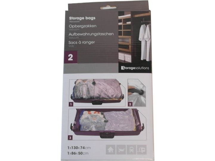 Säilytysratkaisut Tyhjiöpussit vaatteille, 2 kpl