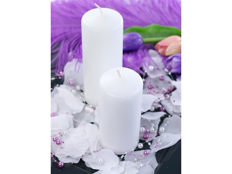 Party Deco Frosted Klublys, Hvid 12X6 Cm, 6 Stk Universal