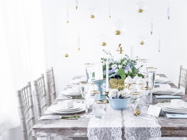 Party Deco Dekorationsæske, Grene, Hvid, 6X3,5X5,5 Cm, 10 Stk Universal