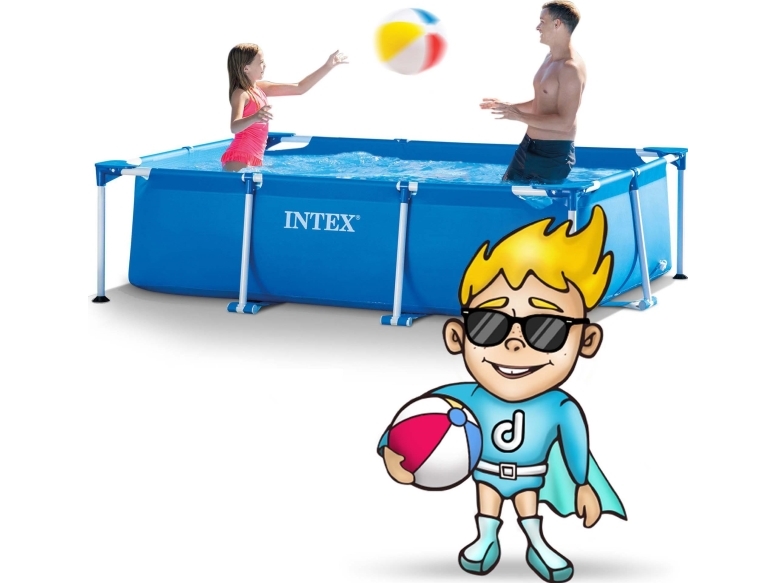 Intex 28272NP, 3834 l, Pool med ram, Blå, 20,5 kg | Trädgården - Pools & Vatten spel - Pools & bassäng | GameStuff