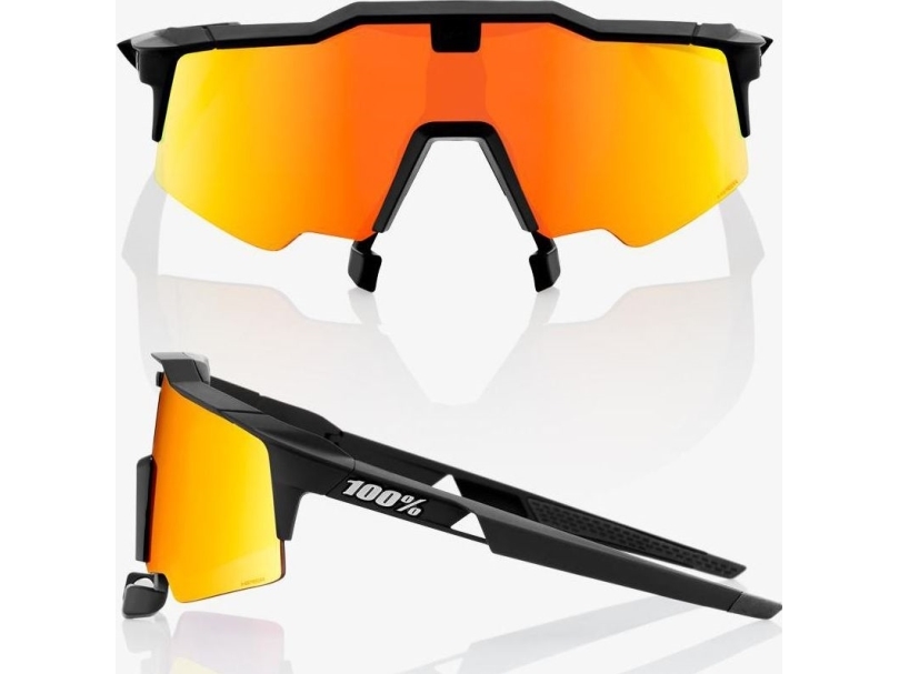 100% Okulary Speedcraft Air Soft Tact Black HiPER Red Multilayer Mirror Lens | Cykling - Kläder - Cykelglasögon | GameStuff