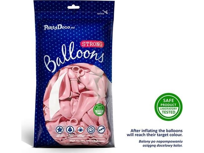Balloons Strong 30Cm Pastel Pale Pink A50 10533