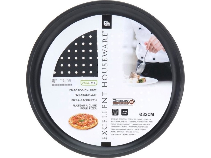 Excellent Houseware bakplåt / pizzapanna / perforerad pizzapanna universal | Köksutrustning - Bakartiklar - Bakformar & utrustning | GameStuff