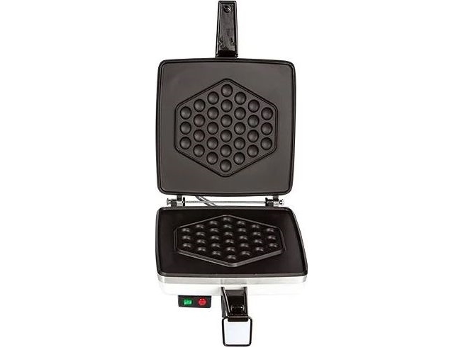 Dezal Waffle Maker Bubble White White