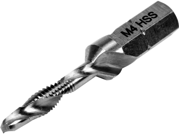 Yato `Drill-tapp M2 HSS, M4 HEX 1/4, lengde 39 mm