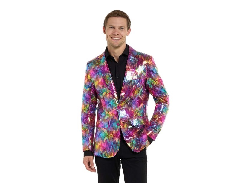 Regenbogen-Pailletten-Jacke