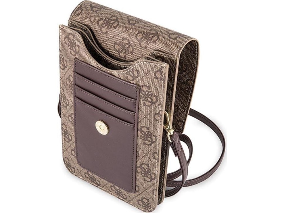 Guess Guess 4G Uptown Wallet Phone Bag Smartphone-Taske (Brun)