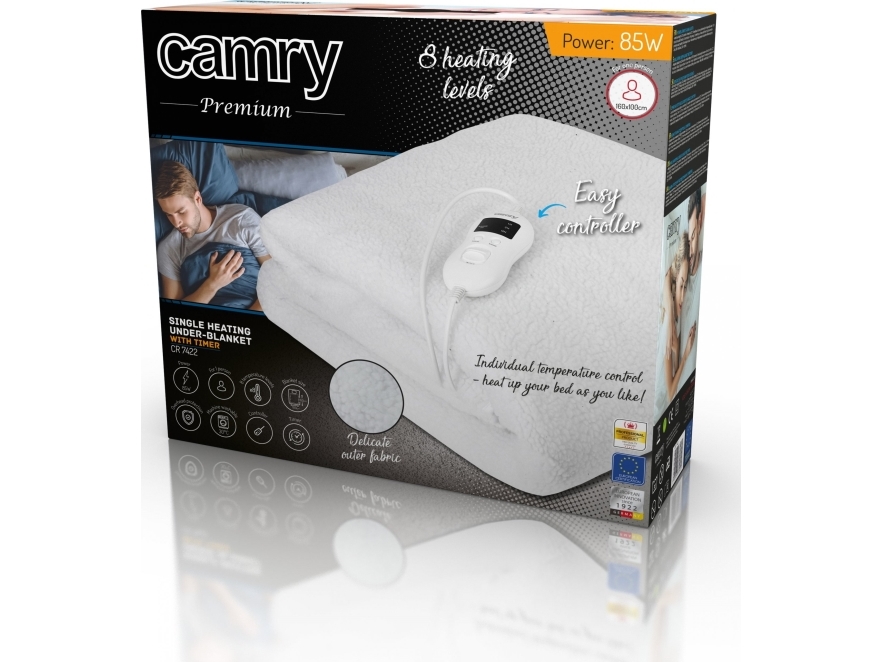 Camry Premium CR 7407, 800 mm, 1500 mm, 1,3 kg, Fleece, 58 ° C, Låda | N - A | GameStuff