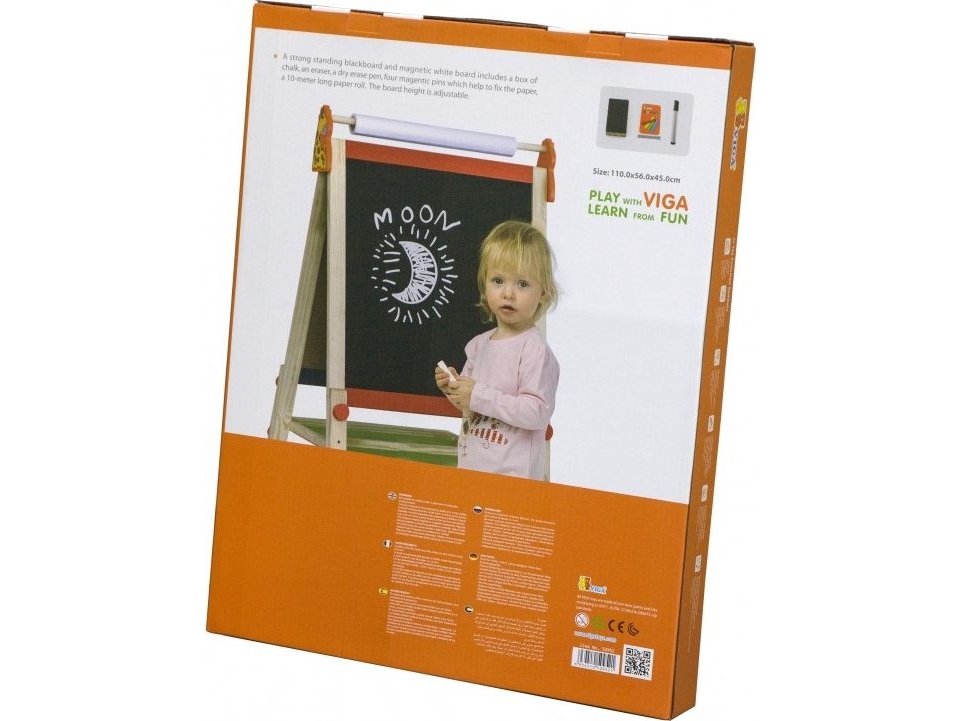 Viga tegn- og skriveplade til skitsering magnetisk dobbeltsidet stor