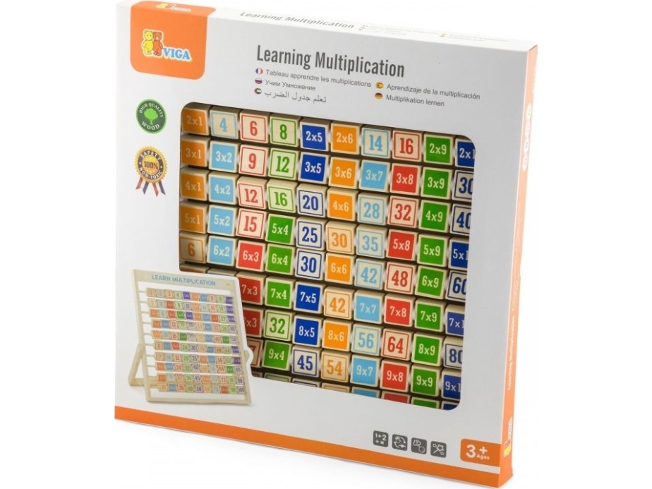 Viga Wooden Multiplication Table Learning Math Viga Toys | Leksaker - Rollek - Musikleksaker | GameStuff