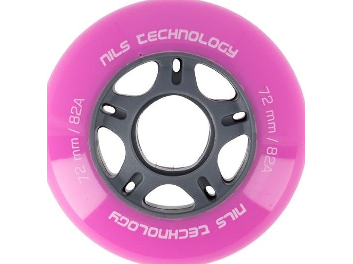 NILS Extreme PU 72x24 82A PINK Hjul (4 st) NILS EXTREME | Utomhusleksaker - Gå / Löpande fordon - Löphjul | GameStuff