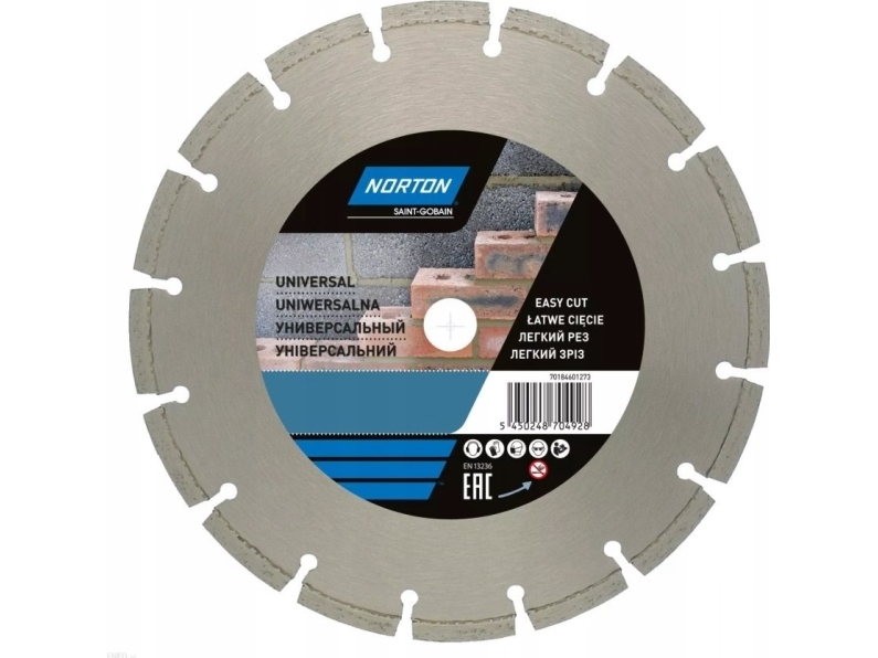 Norton Clipper Diamond Target 180X25,4Mm Segmental Standard Universal Norton - 70184601272