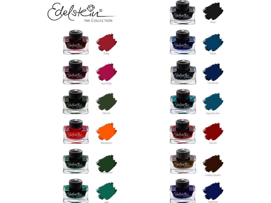Pelikan Blæk "Edelstein Ink Sapphire" I Krukke, 50 Ml Stregfarve: Blå, Til Højkvalitets Fyldepenne Med Stempel (339390)
