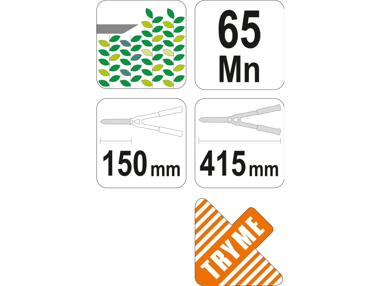 Flo häcksax 415mm/mini (T99001) | Trädgården - Trädgårdsredskap - Häcksaxar | GameStuff