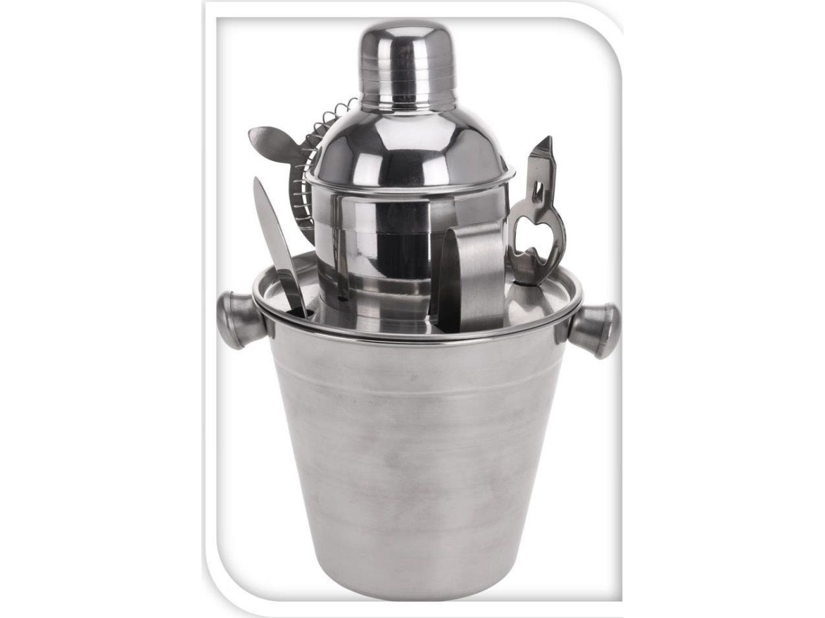 KOOPMAN barset shaker med hink + barredskap 6 delar | N - A | GameStuff