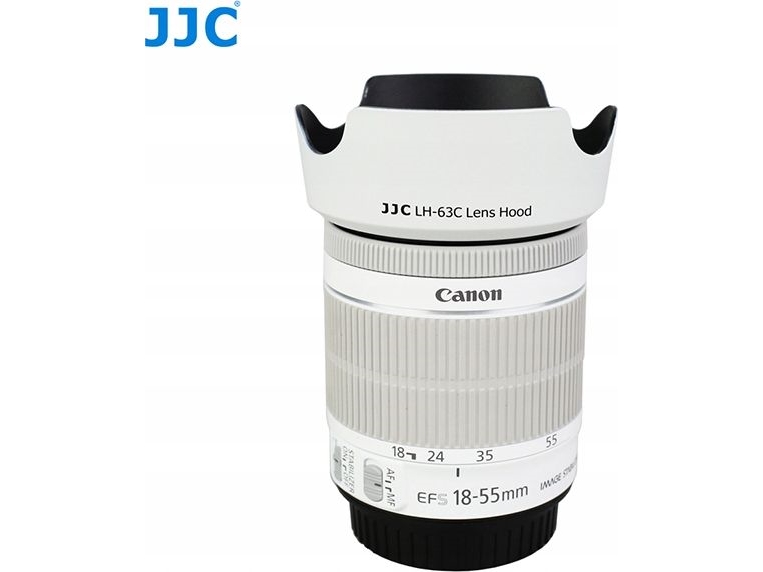 JJC objektivskjold type Ew-63c til Canon Ef-s 18-55mm - hvid