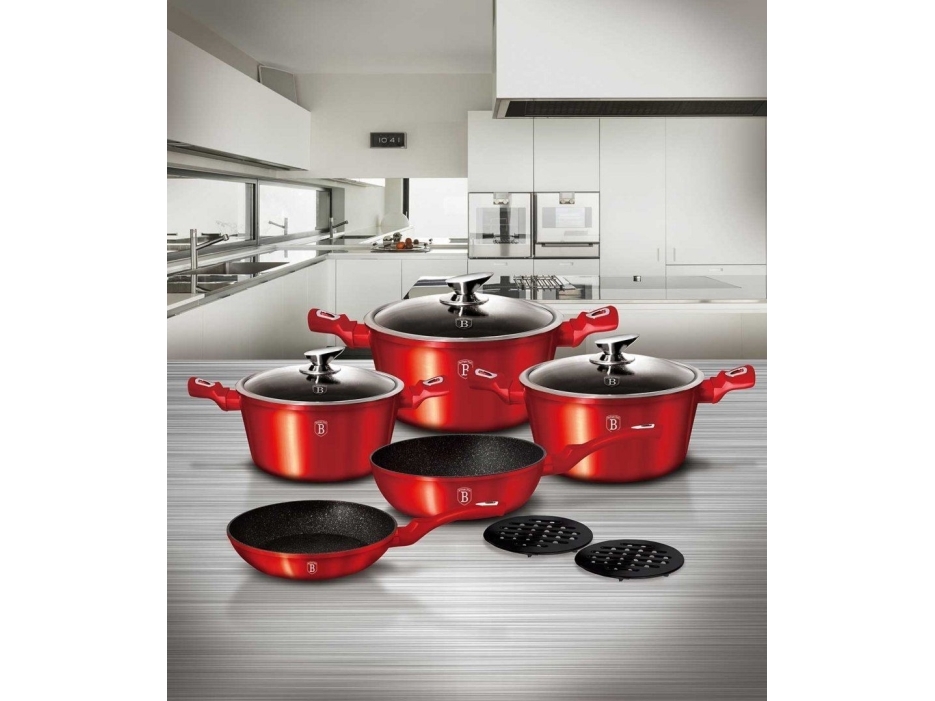 Berlinger Haus Garnków Metallic Burgundy [Bh-6162]
