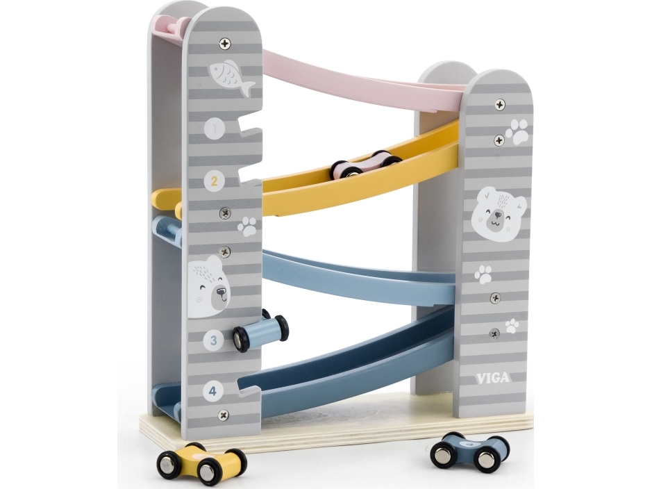 Viga Toys Holzautos Mit Rutsche 'Viga' 'Polarb'