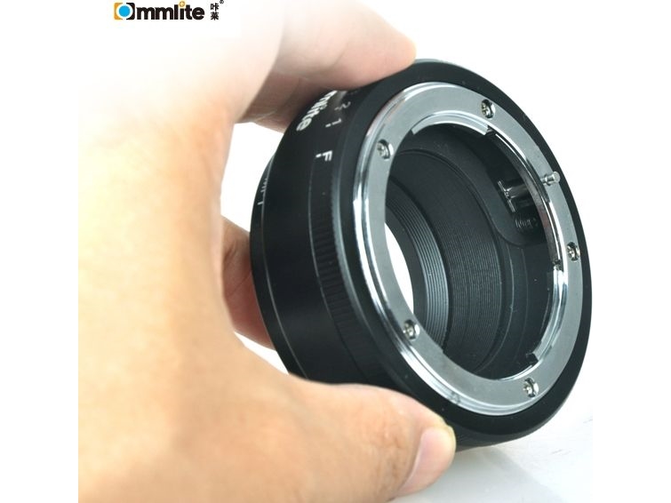 Commlite Adapter Til Olympus / Panasonic Micro 4/3 M4/3 Til Nikon / Nikkor + Aperture
