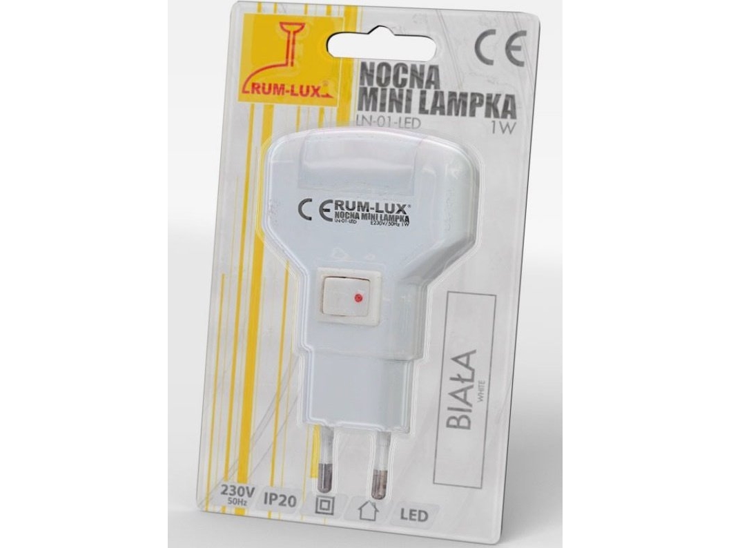 Plug-in lamp for the Rum-Lux socket Lamp LN-01-LED white, Rum-Lux | Belysning - Inomhusbelysning - Barnlampor | GameStuff