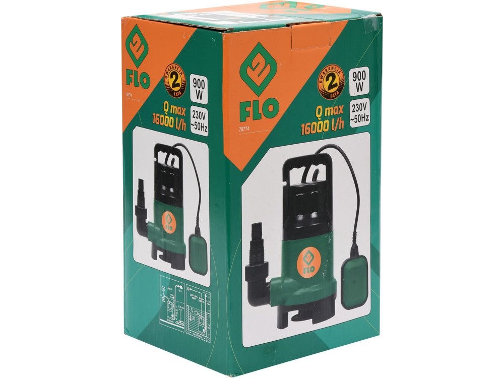 Flo Schmutzwasserpumpe 900W 79774 - Image 4