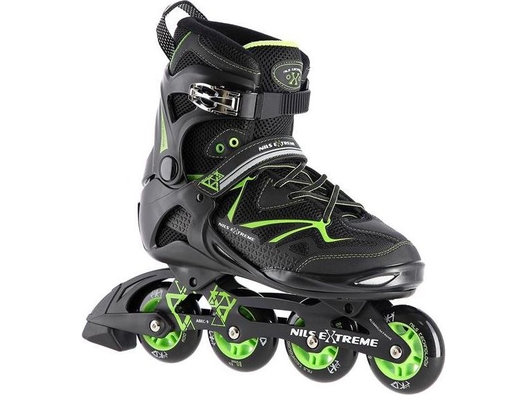 Nils Extreme Na9022 Recreational Black Rollers, Size 38
