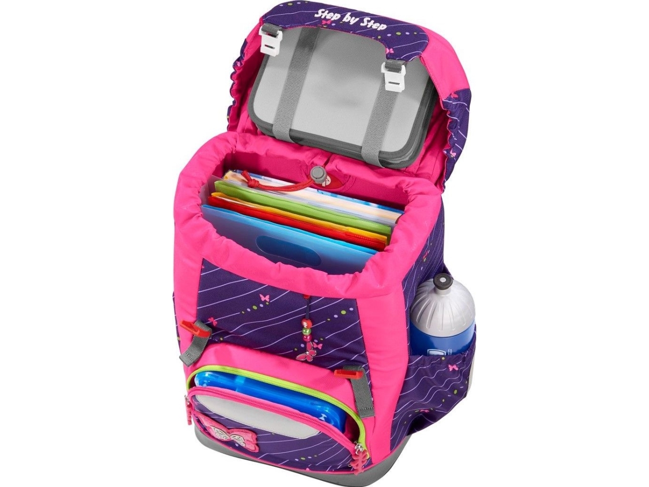 Step by Step skoletaske Grade Shiny Butterfly