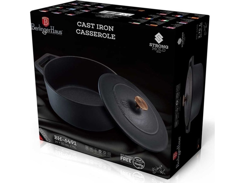 Berlinger Haus gjutjärnsgryta 2,7L / 20CM BERLINGER HAUS STRONG MOLD BH-6491 | Köksutrustning - Grytor & pannor - Grytor | GameStuff
