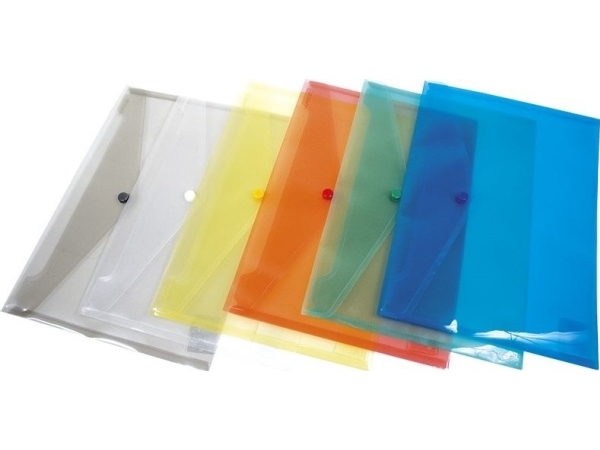 Donau mappe/omslag DONAU snap, PP, DL, 180 mikr., transparent