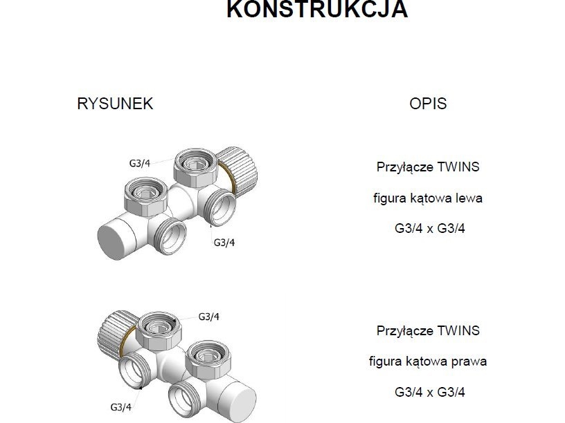 Varioterm-Radiator Twins Højre Strukturel Sort