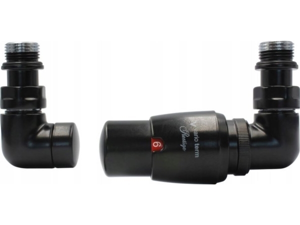 Varioterm Radiator Vision Termostatisk Højre, Sort Mat