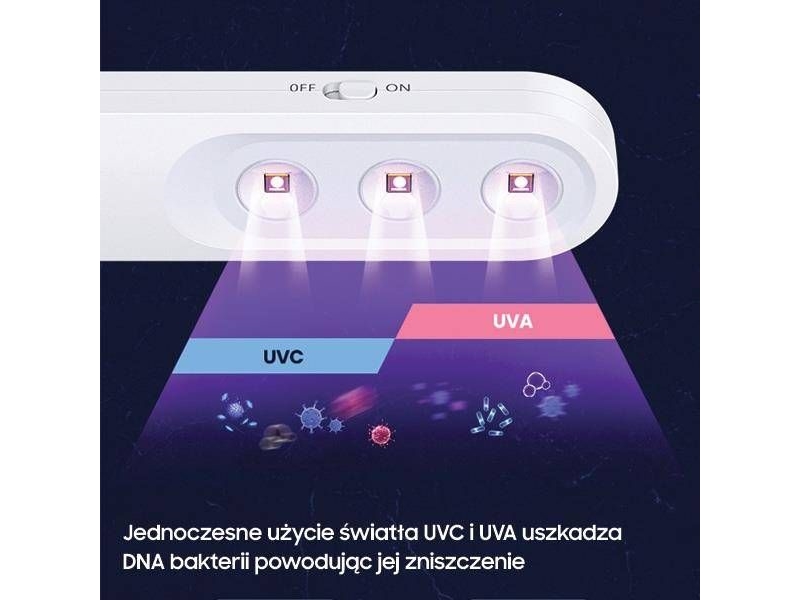 USAMS mini UV-C desinfektionslampa, ZB159XDD01 (US-ZB159) | Ventilation & Klimat - Luftrenare - OZONE-maskiner | GameStuff