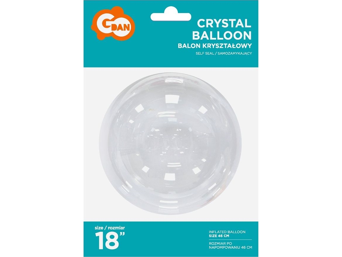 GoDan Kristallballong, otryckt, 18 | Skola & Hobby - Festdekorera - Ballonger | GameStuff