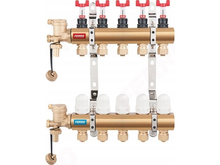 Red RED-fordeler 1 3-kreds rustfri PEX