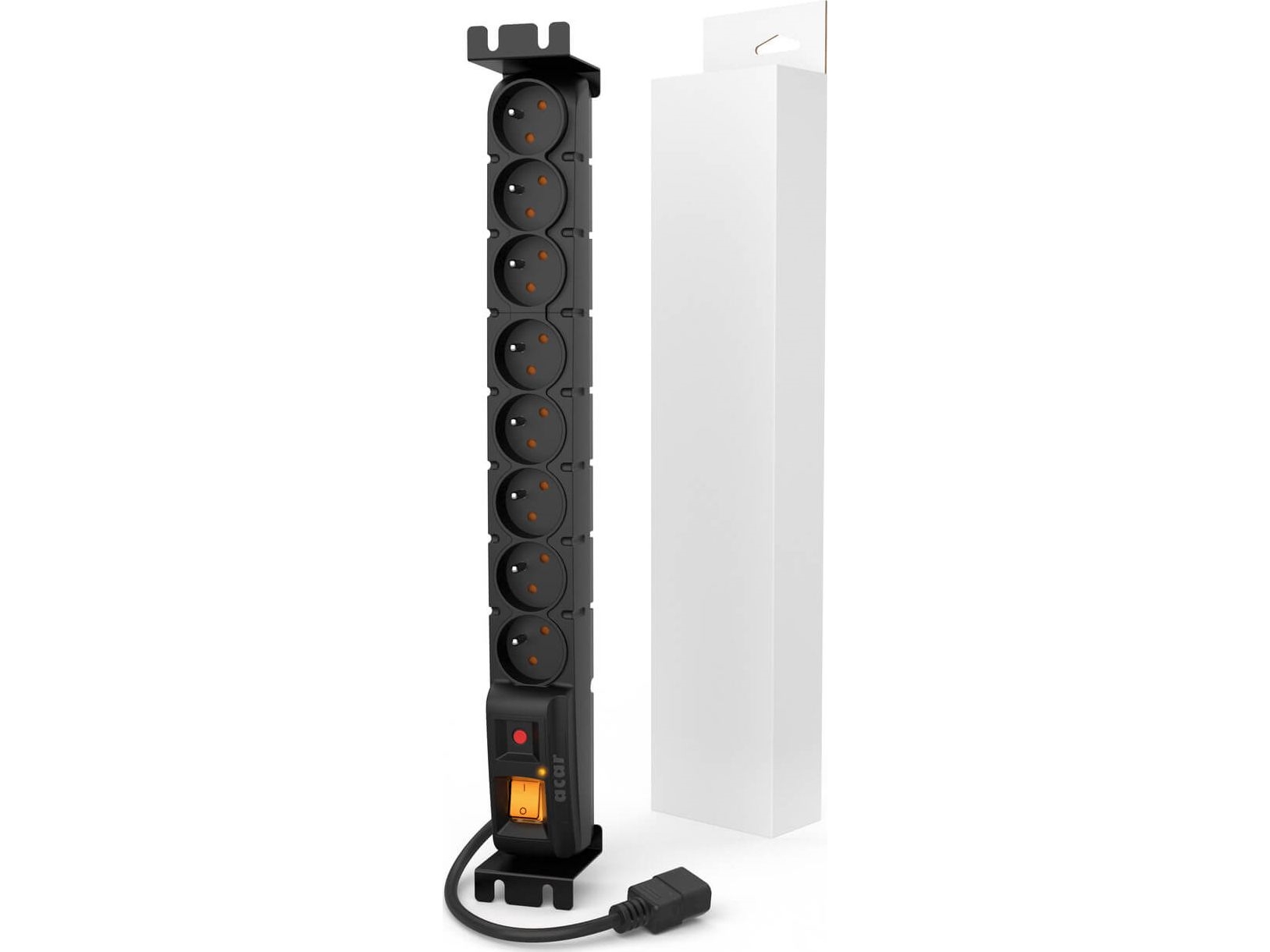 Power Strip Acar Surge Protector Acar S8 Rack Iec Black 5M