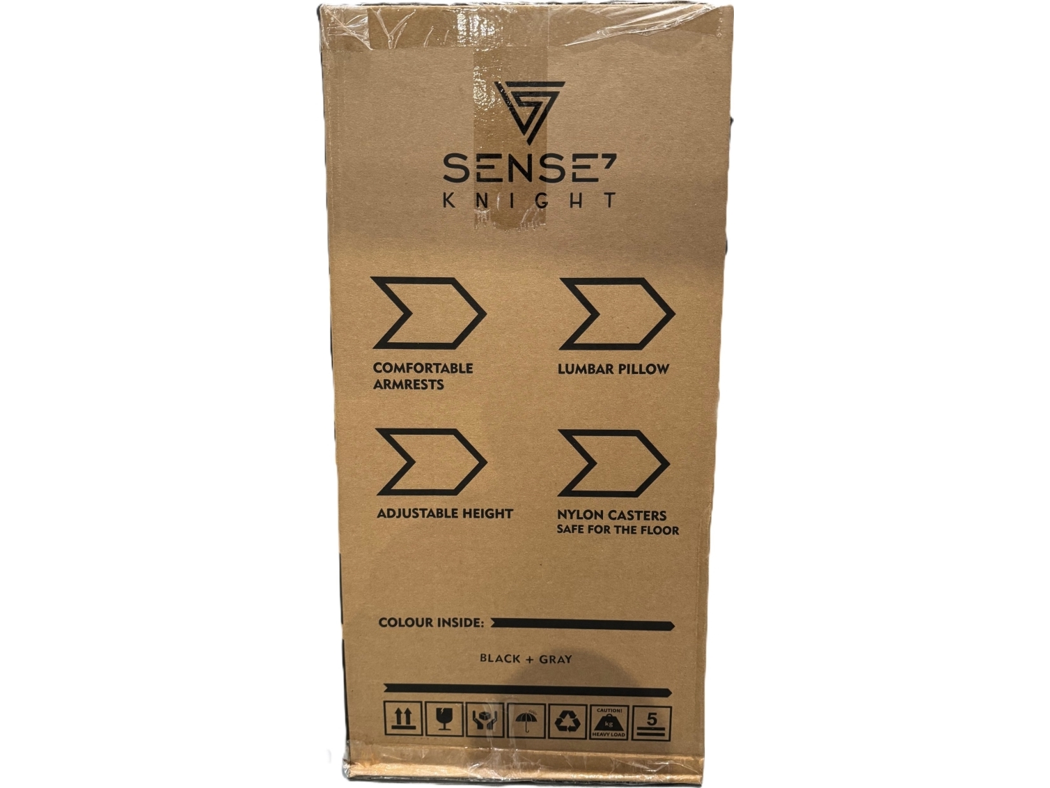 Sense7 Knight Black And Gray Armchair