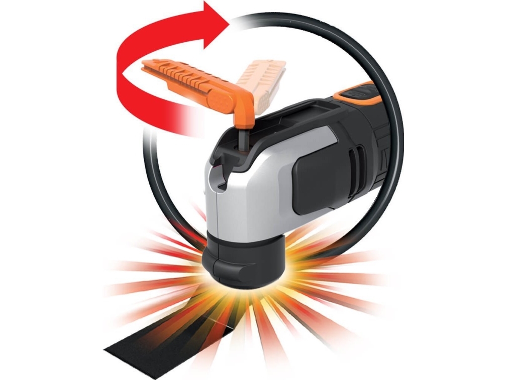 Worx multiværktøj sonicrafter hyperlock 250w kuffert