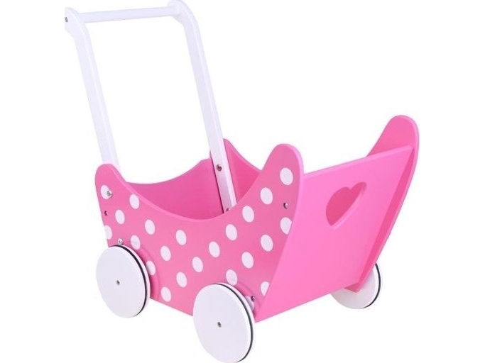 Yokomisiada Retro klapvogn i træ til dukker (ZA2250)